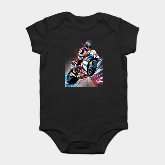 Motocross Baby Bodysuit by animegirlnft